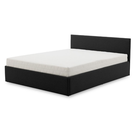 Čalouněná postel LEON s bonelovou matrací rozměr 160x200 cm Černá Signal-butor