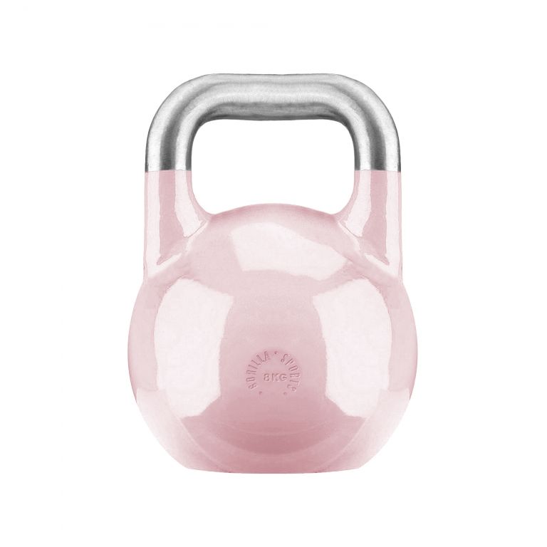 Gorilla Sports Kettlebell súlyzó rózsaszín 8 kg Gorilla Sports