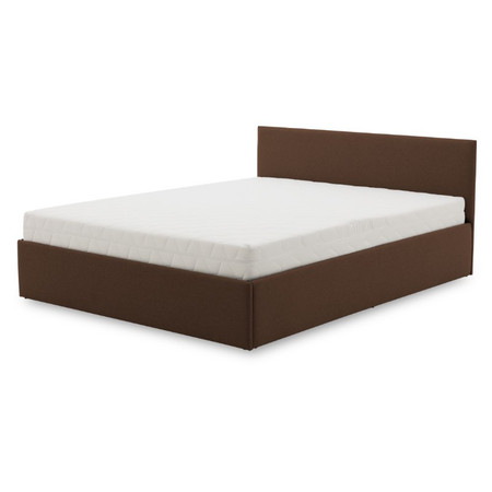 Čalouněná postel LEON s taštičkovou matrací rozměr 160x200 cm Hnědá Signal-butor